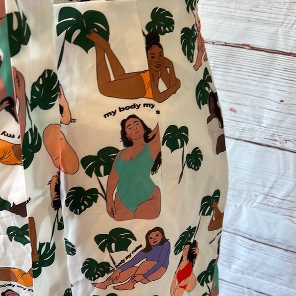 Shein skirt with top woman and banana leaves design - Picture 7 of 13